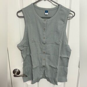 Old Navy Ribbed Top in Light Gray